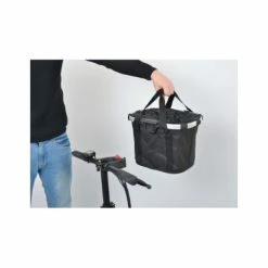 KLICKFIX Panier Avant Reisenthel Bikebasket -Panier vélo Soldes panier avant pliable noir bikebasket noir 3